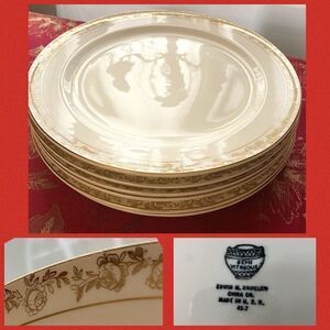 Edwin m Knowles semi vitreous China made in the USA 42-7 p 6 plates lot
